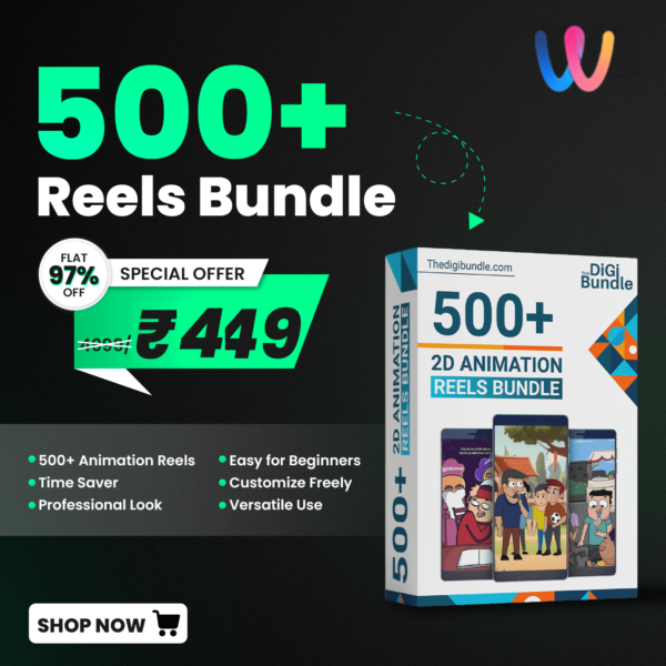500+ Viral 2D Animation Funny Reels Bundle